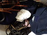 a pile of luggage that is sitting on the floor