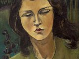 une image représentant un tableau où l'on voit une femme les yeux fermés
