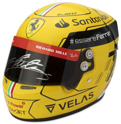 Charles Leclerc Autographe. RÉPlique Taille RÉElle D’UN Casq…