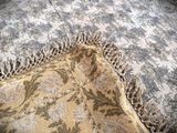 a cat that is laying down on a rug