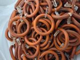 a large pile of sausages that are on a table