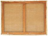 an old wooden frame with two doors and a window on top of it