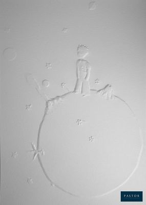 livre blanc sur lequel figure le dessin d'un homme au sommet d'une colline