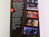 the back cover of a vhs case with a picture of a man in a red shirt