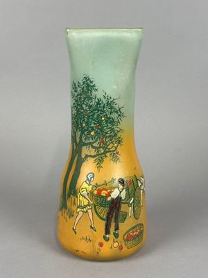 FRANCOIS THEODORE LEGRAS (1839-1916) - VASE en verre, col de… - Photo 1