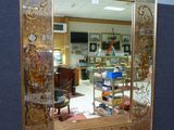 a large mirror in the middle of a room