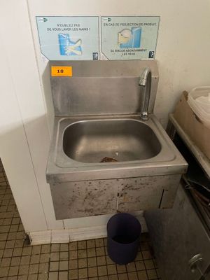 Lave-main inox Mise à prix : 30€