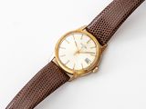 rolex a lady ' s 18ct gold plated wristwatch