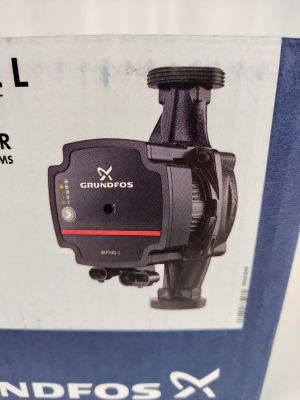 a box with a picture of a water pump in it