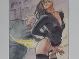 une photo d'un tableau représentant une femme en bas et en bas