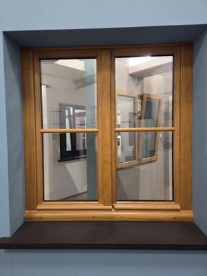 Fenêtre bois deux ventaux Premium Tradi Rev 1250x1200 - Photo 1