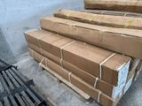 a stack of boxes sitting on a pallet in a warehouse