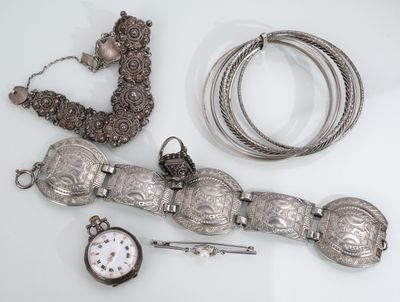 Ensemble de bijoux en argent comprenant un bracelet semainie…