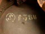 a close up view of a shoe with the word goss written on it