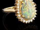 une bague en oplite et diamants, par van cleef