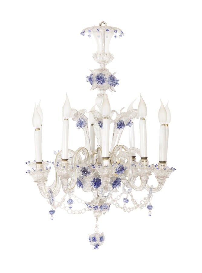 LUSTRE EN VERRE POLYCHROME