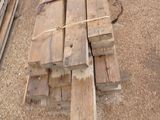 many pieces of wood stacked on top of each other