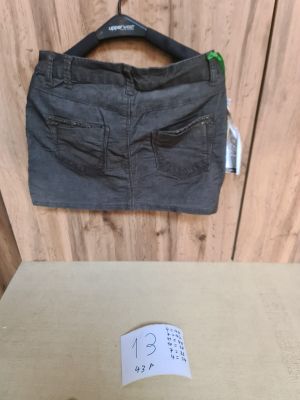 Ensemble de 43 jupes courtes en denim gris fonc pour femme,…