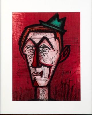 une image représentant un tableau où figure un homme coiffé d'un chapeau vert