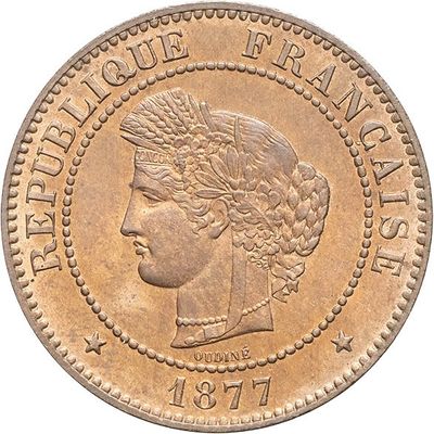 gros plan d'une pièce de monnaie sur laquelle figure une tête de femme