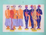 a picture of a painting of a group of people