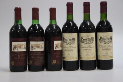 Un lot de 6 bouteilles comprenant 3 bouteilles Domaine du MAS d’Adalt  - Photo 1