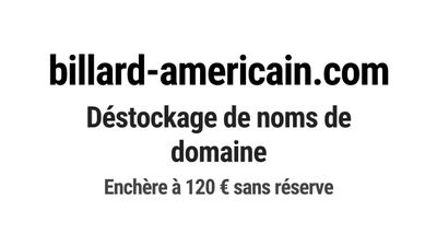 Nom de domaine billard-americain.