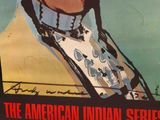 painting of a native american indian man with dreadlocks on his head