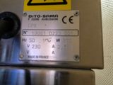 a close up of a sign on the side of a machine
