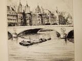 a picture of a drawing of a boat on the water