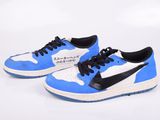 nike air jordan 1 low blue / white - black