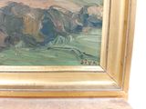 a picture of a painting on the wall of a room