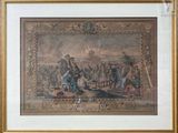 painting of a scene of a battle with a group of men