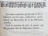 a page of music written in french on a piece of paper