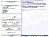 a document with a picture of a car and a barcode on it