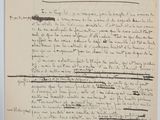 une feuille de papier sur laquelle figurent des notes manuscrites, posée sur une table