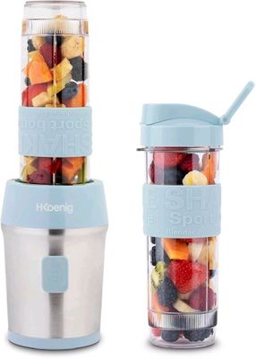 Mini Blender/Smoothie/Mixeur H.KOENIG SMOO16 – 570mL, 300W, 4 Lames In - Photo 1