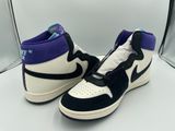 nike air jordan 1 retro black / white / court purple