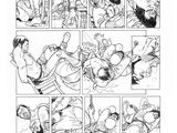 une page de bande dessinée sur laquelle figure une bande dessinée au centre