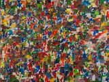 an image of a painting with multiple colors of paint on it