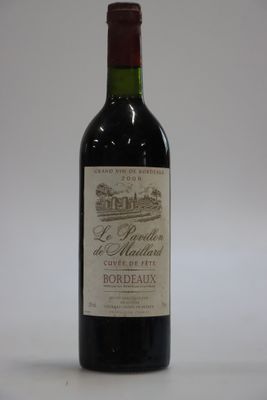1 bouteilles Le Pavillon de Maillard - Grand vin Bordeaux 2000 - Photo 1