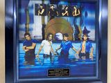 framed photo of a group of young people in a pool of water