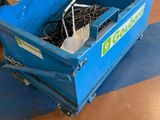 a blue box with a bunch of wires inside of it