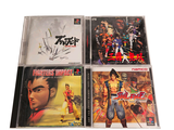 four cds in a clear case on a white surface