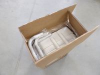 Chariot de stockage HOMCOM Acier, ABS Blanc 42x38x86. (photo 2)
