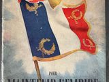the cover of a book with an image of a flag on it