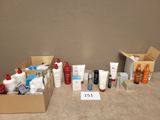 many different types of skin care products on the counter