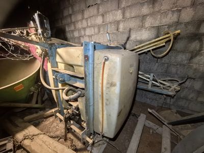 a tank that is sitting in the middle of a room
