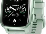 a close up of a smart watch on a white background