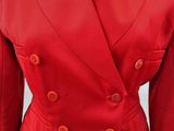 a close up of a red jacket on a mannequin mannequin mannequin mannequin mannequin mannequin mannequin manne